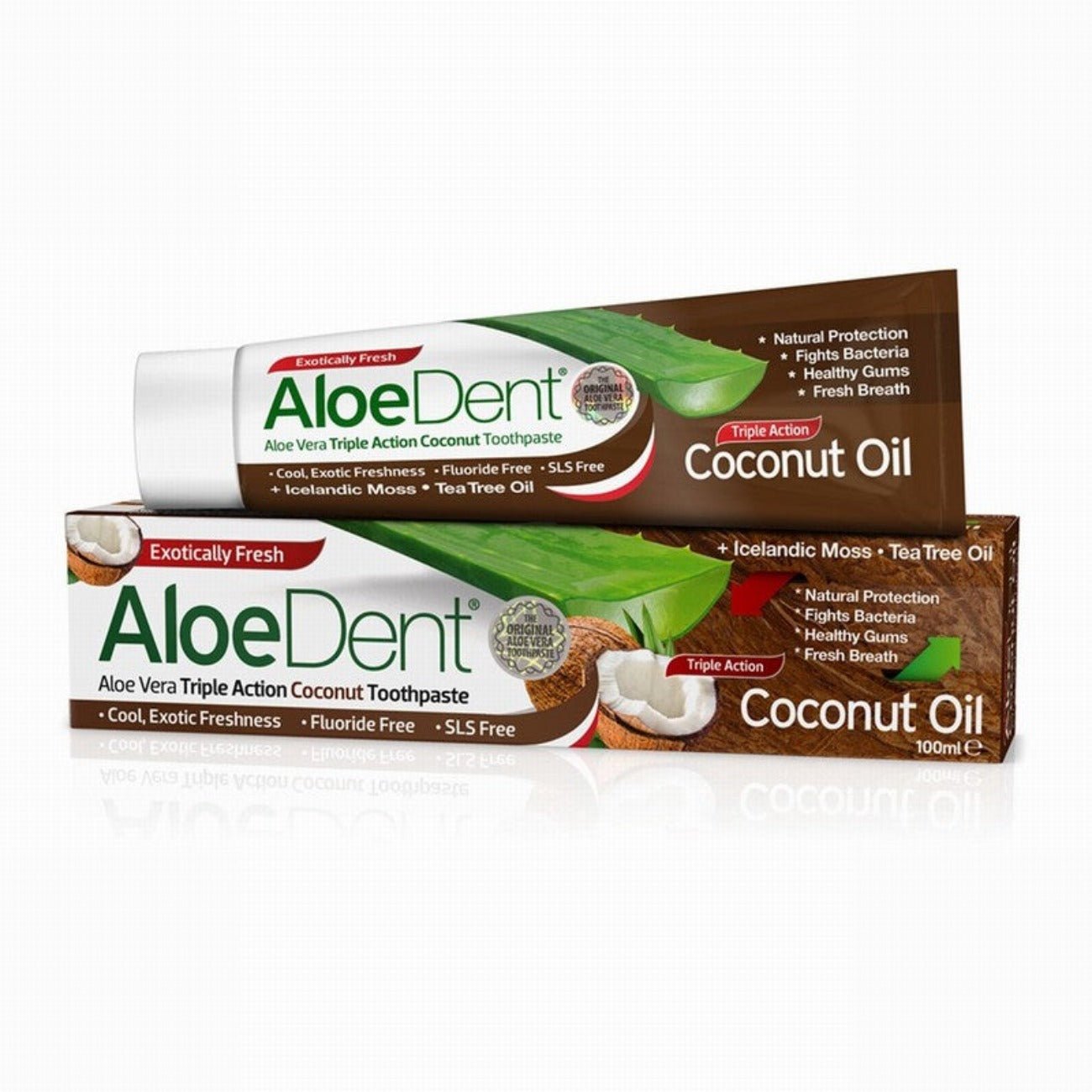 Toothpaste Coconut Oil 100ml [BLACK FRIDAY] - Eco Natural Products - Aloe Dent - Toothpaste