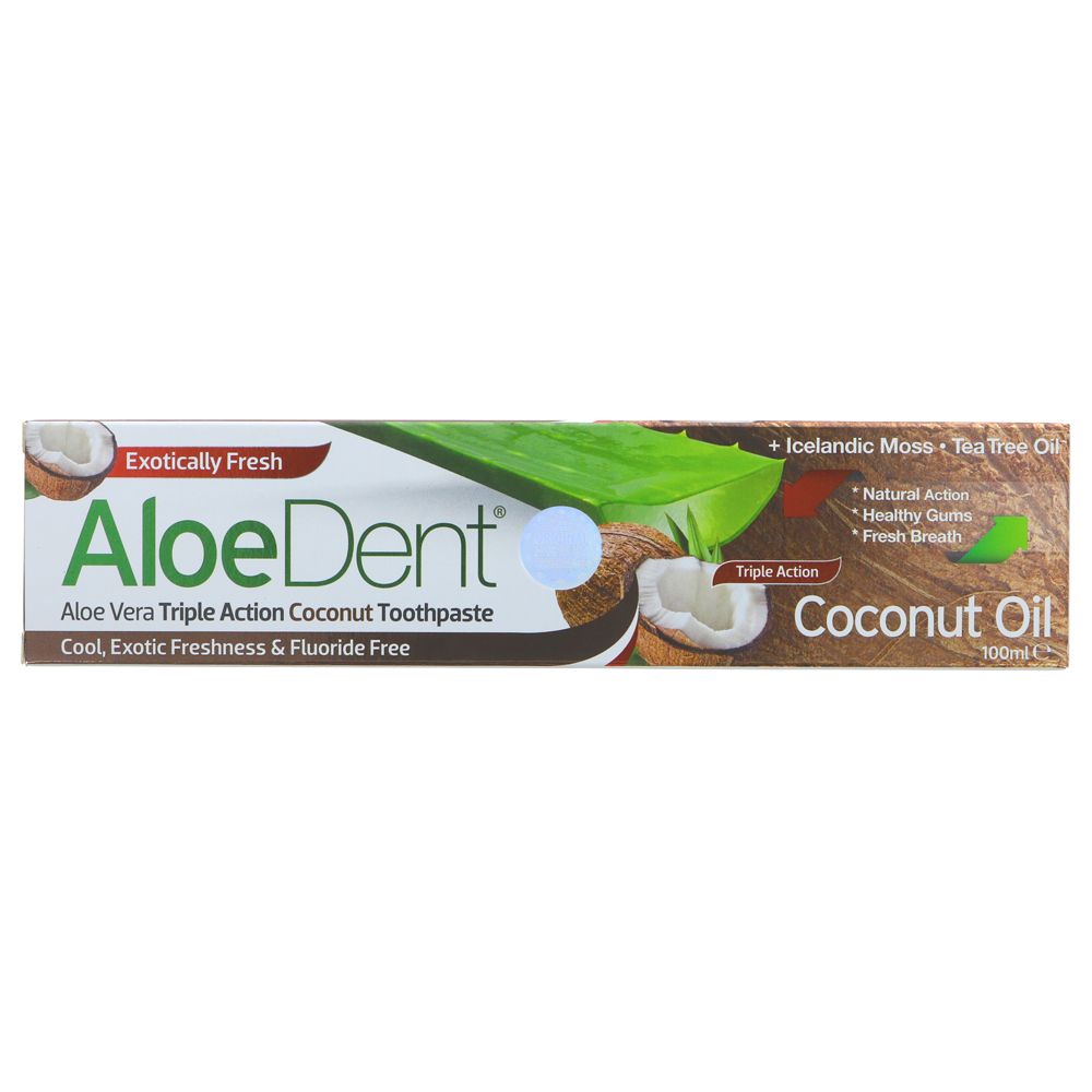 Toothpaste Coconut Oil 100ml [BLACK FRIDAY] - Eco Natural Products - Aloe Dent - Toothpaste