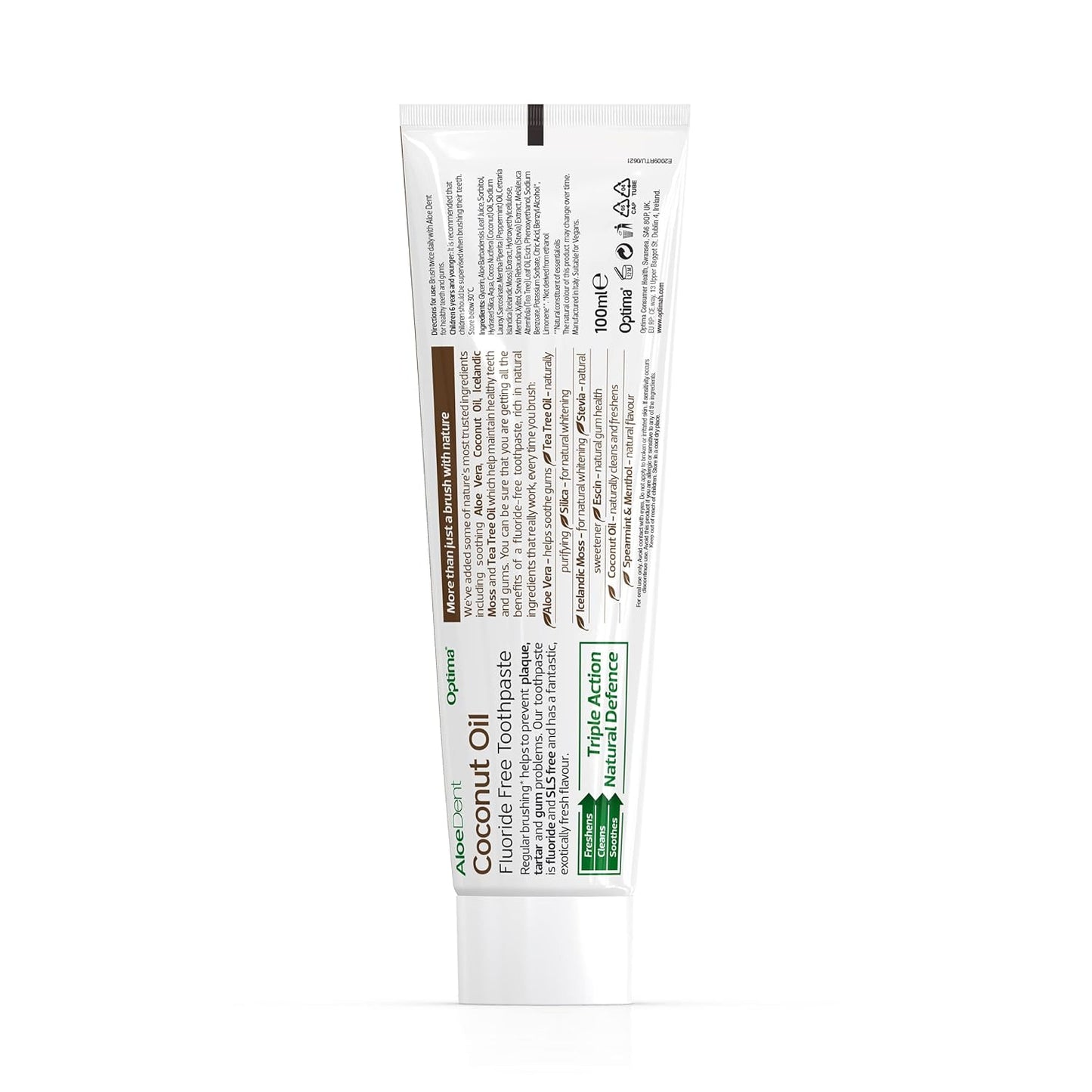 Toothpaste Coconut Oil 100ml - Aloe Dent - Toothpaste - Eco Natural Products