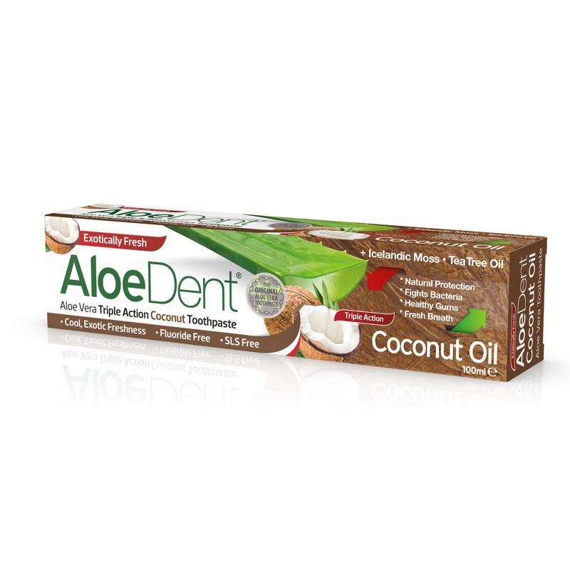 Toothpaste Coconut Oil 100ml - Aloe Dent - Toothpaste - Eco Natural Products