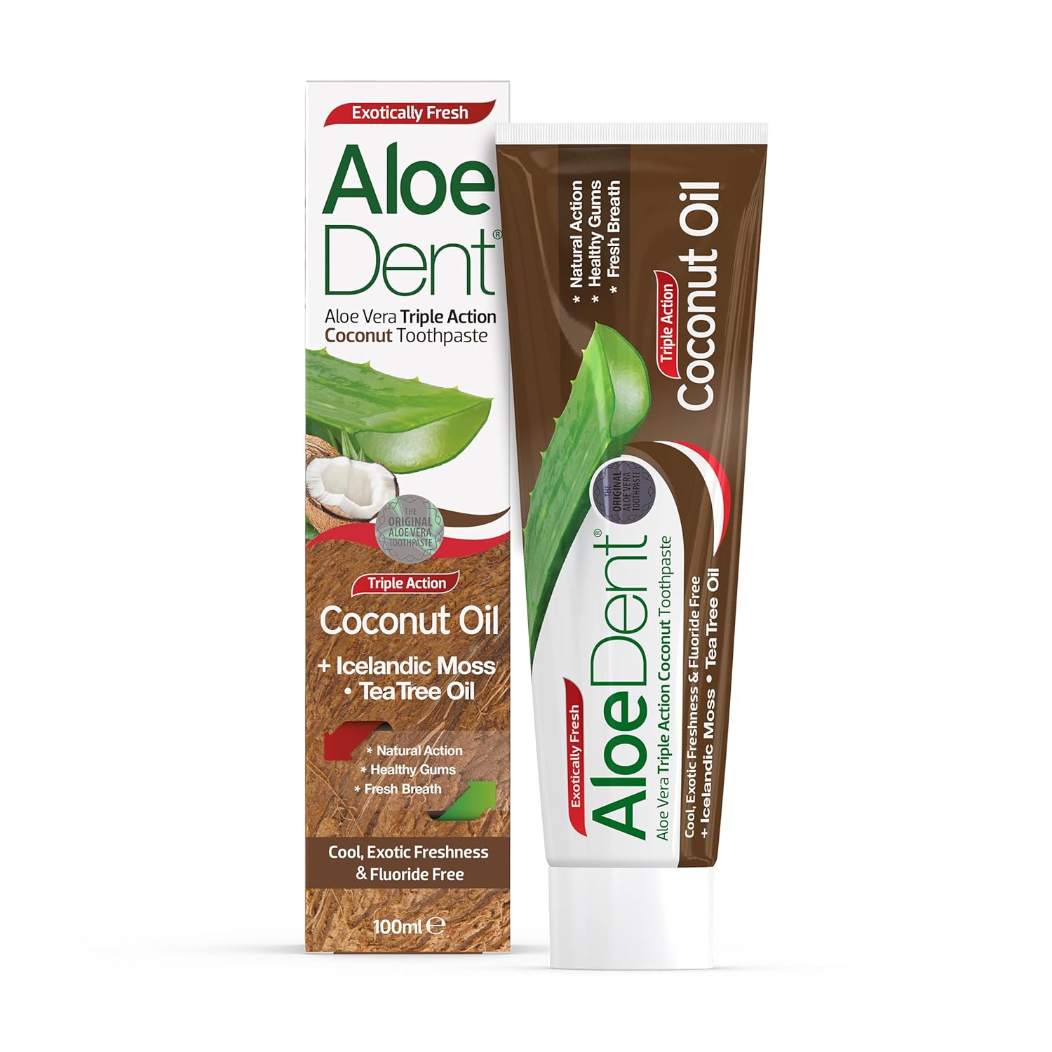 Toothpaste Coconut Oil 100ml - Aloe Dent - Toothpaste - Eco Natural Products