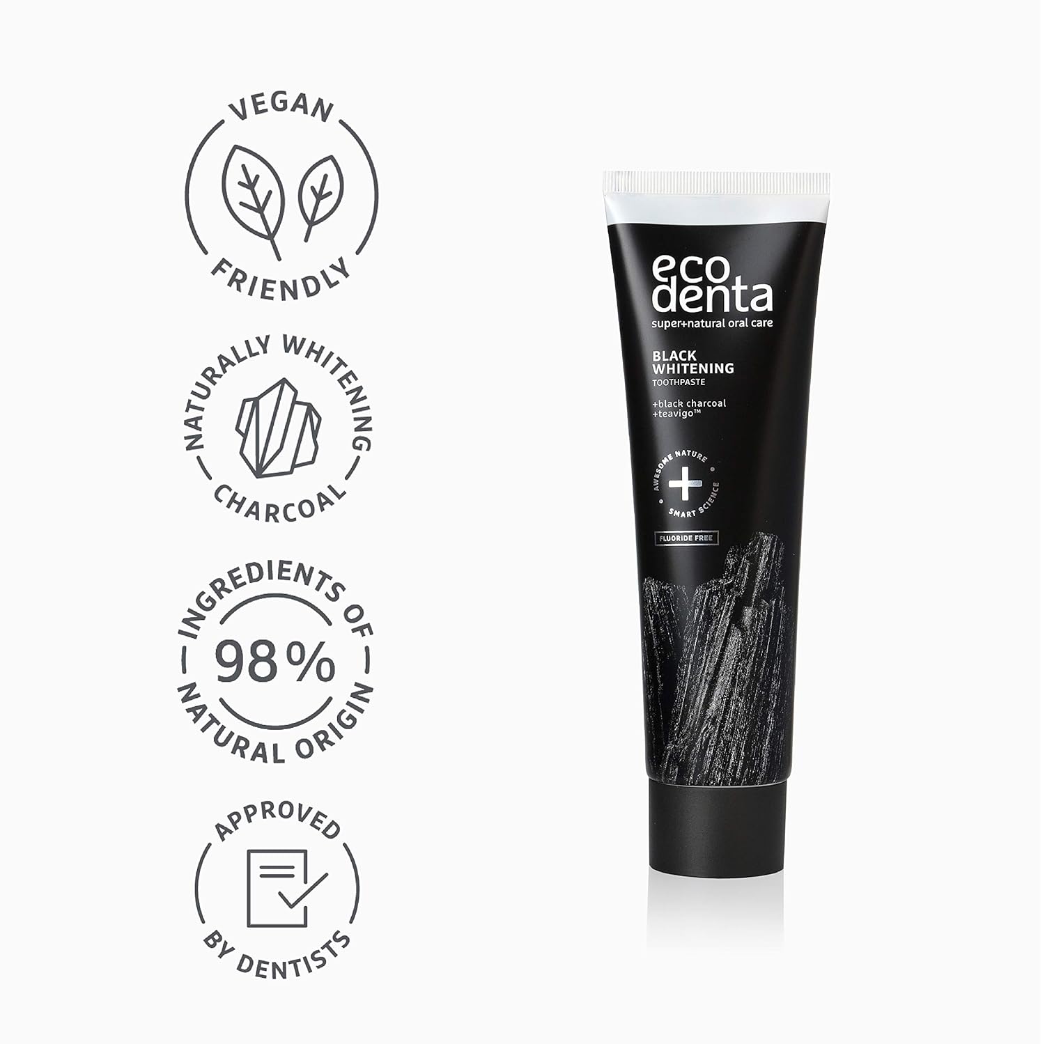 Toothpaste Extra Black Whitening 100ml - Ecodenta - Toothpaste - Eco Natural Products