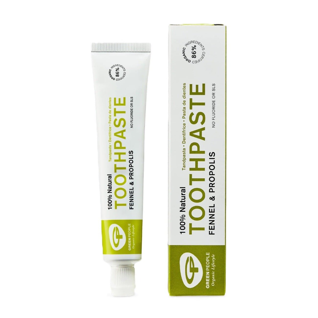 Toothpaste Fennel & Propolis 50ml [BLACK FRIDAY] - Eco Natural Products - Green People - Toothpaste