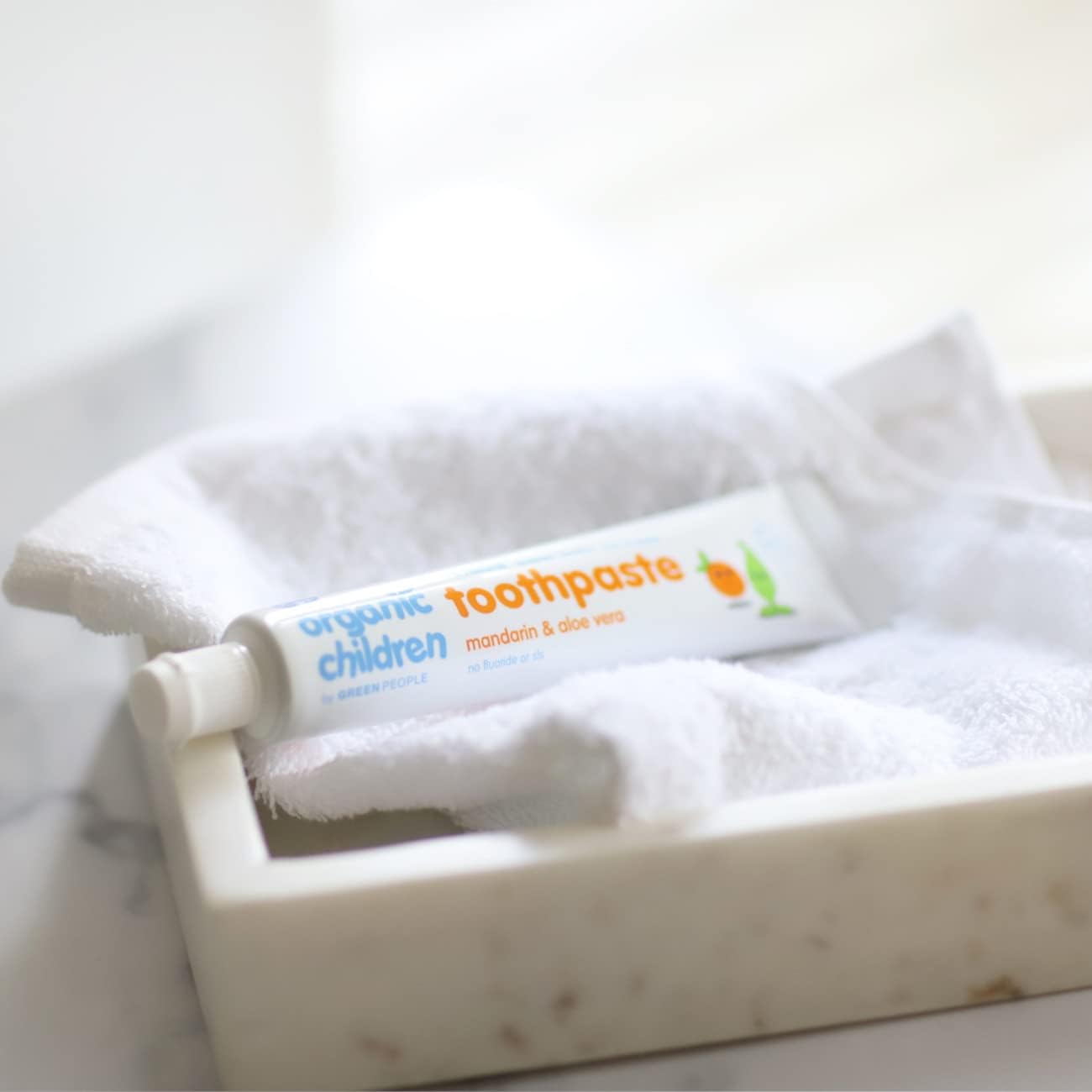 Toothpaste Fluoride Free Children Mandarin & Aloe Vera 50ml - Green People - Toothpaste - Eco Natural Products