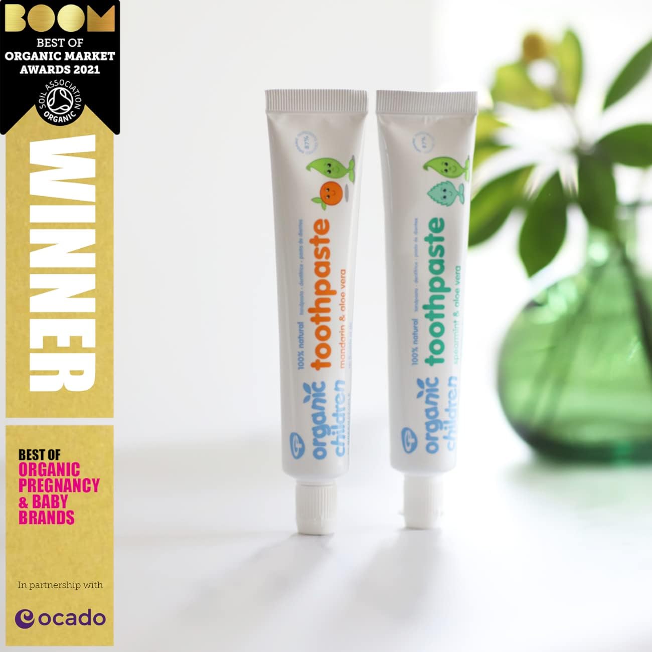 Toothpaste Fluoride Free Children Mandarin & Aloe Vera 50ml - Green People - Toothpaste - Eco Natural Products