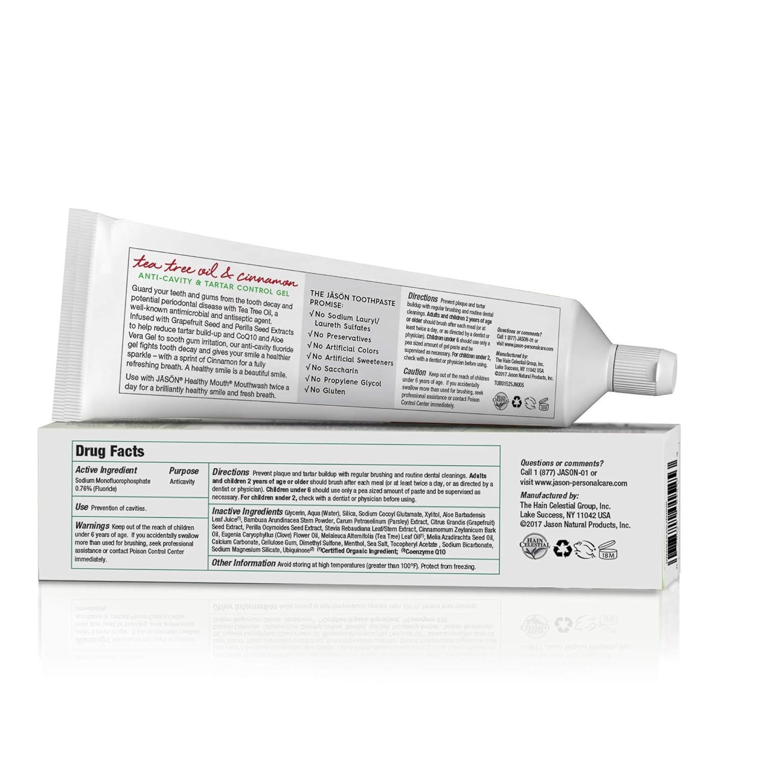 Toothpaste Gel Healthy Mouth Tartar Control Anti - Cavity 170g - Jason - toothpaste gel - Eco Natural Products