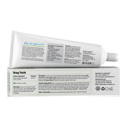 Toothpaste Gel Sea Fresh Strengthening Anti - Cavity Spearmint 170g - Jason - Toothpaste Gel - Eco Natural Products