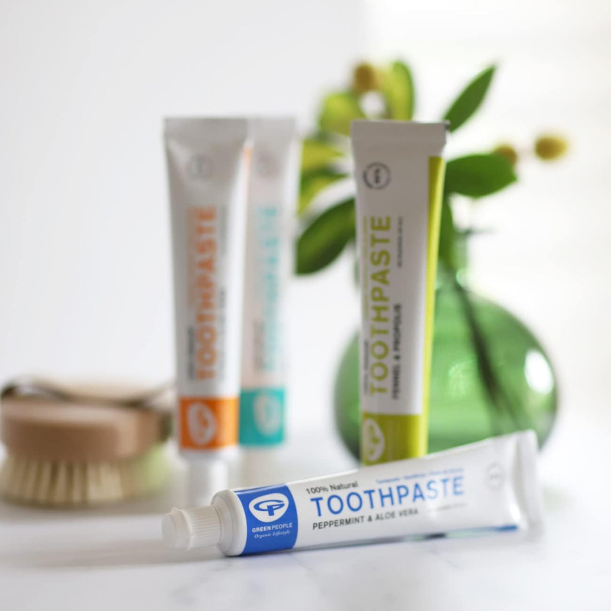 Toothpaste Peppermint & Aloe Vera 50ml - Green People - Toothpaste - Eco Natural Products