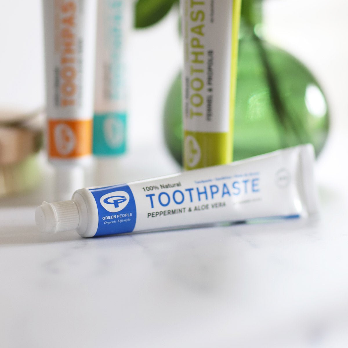 Toothpaste Peppermint & Aloe Vera 50ml [BLACK FRIDAY] - Eco Natural Products - Green People - Toothpaste