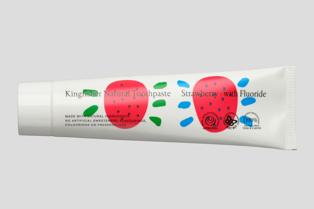 Toothpaste Strawberry with Fluoride 100ml - Kingfisher - toothpaste - Eco Natural Products