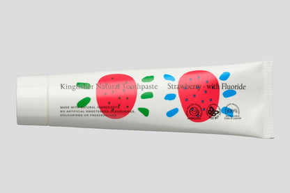 Toothpaste Strawberry with Fluoride 100ml - Kingfisher - toothpaste - Eco Natural Products