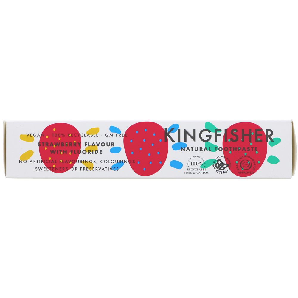 Toothpaste Strawberry with Fluoride 100ml - Kingfisher - Toothpaste - Kingfisher