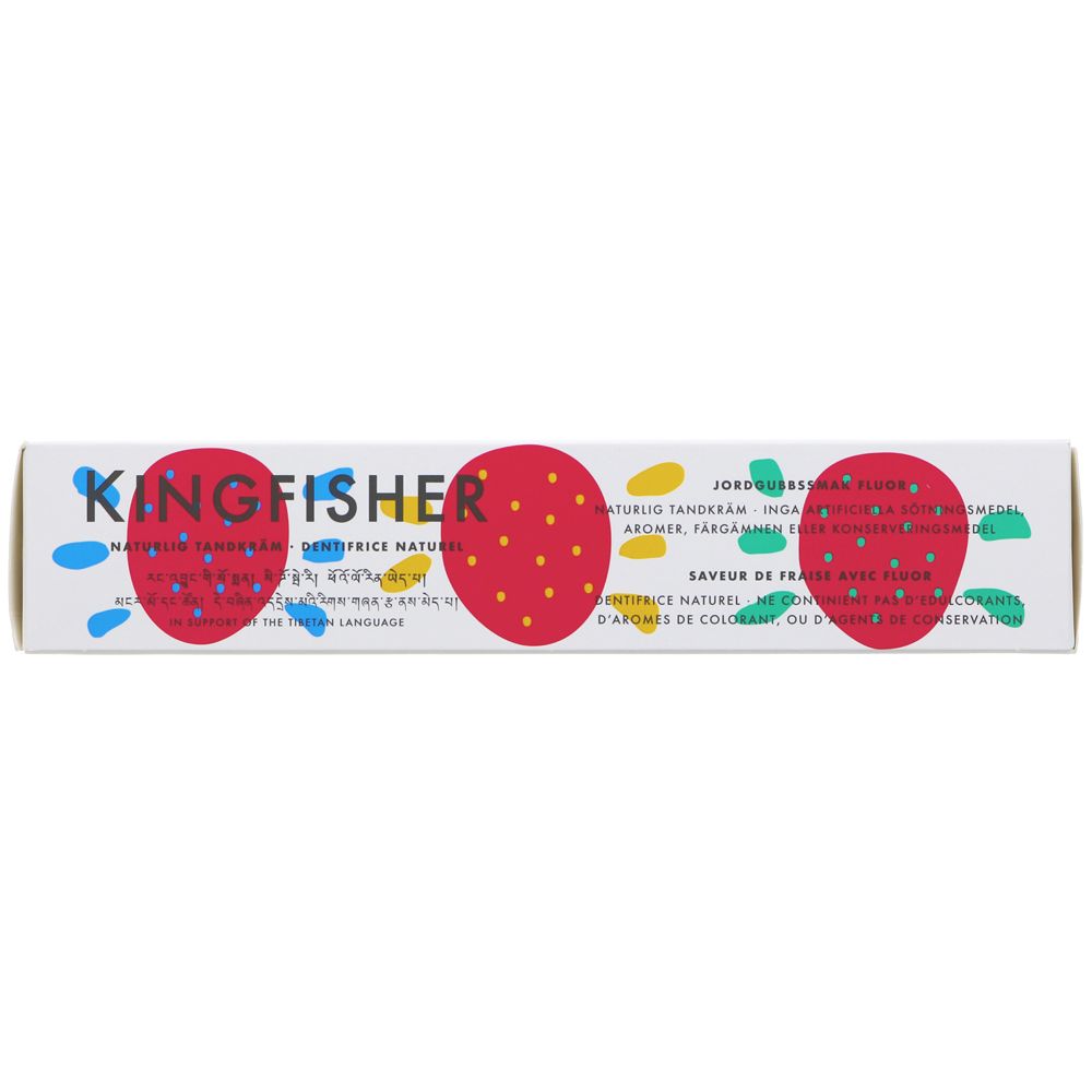 Toothpaste Strawberry with Fluoride 100ml - Kingfisher - Toothpaste - Kingfisher