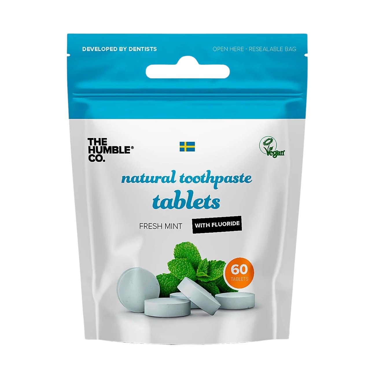 Toothpaste Tablet Mint 60 tabs - Humble Brush - Toothpaste Tablets - Eco Natural Products