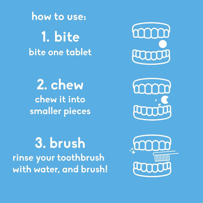 Toothpaste Tablet Mint 60 tabs - Humble Brush - Toothpaste Tablets - Eco Natural Products