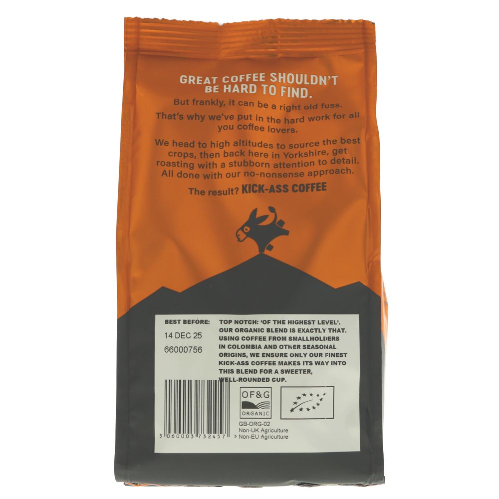 Top Notch Organic Blend Whole Bean 200g - Grumpy Mule Coffee - Coffee Beans & Ground Coffee - Eco Natural Products
