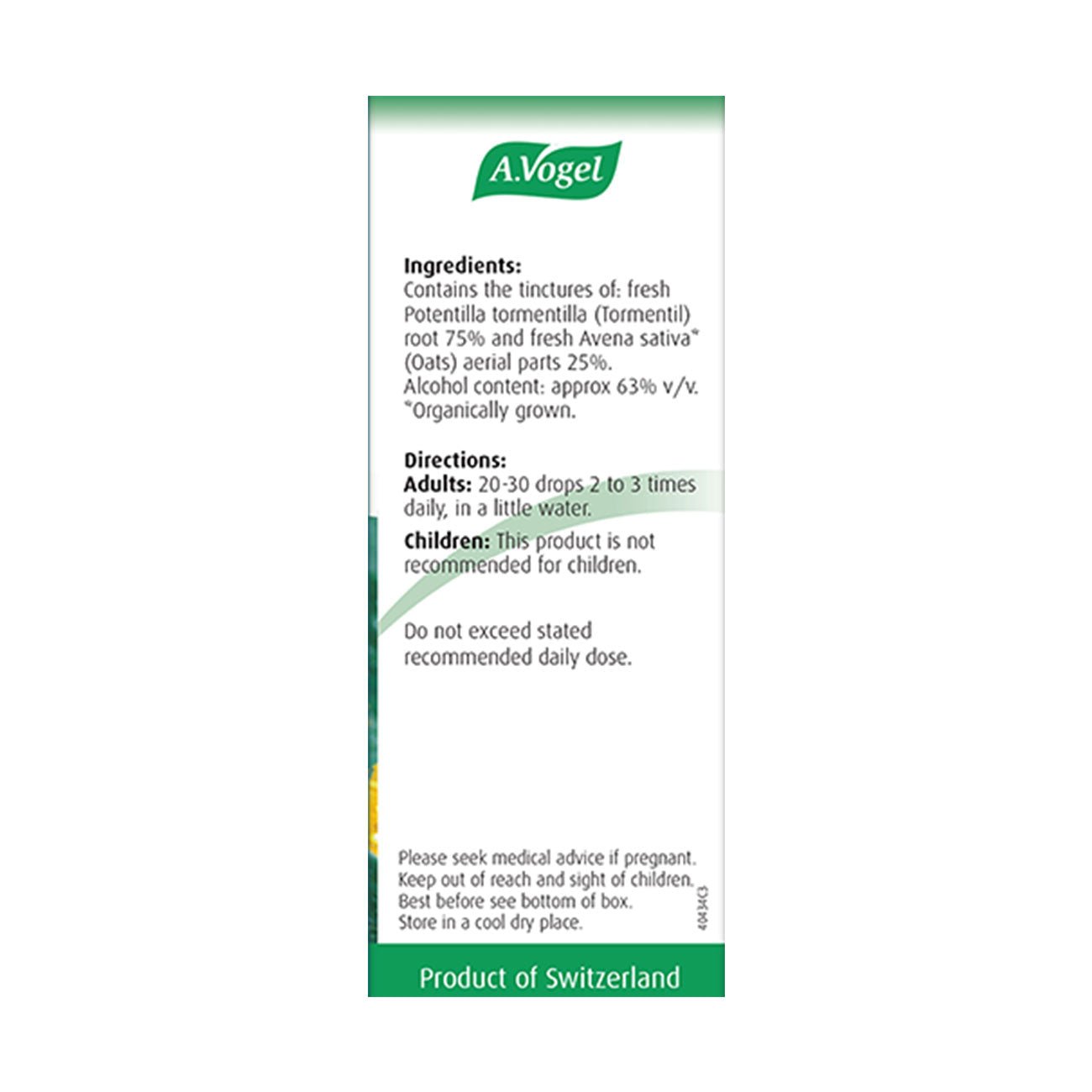 Tormentil Tincture 50ml - A. Vogel - Herbal Supplement - Eco Natural Products