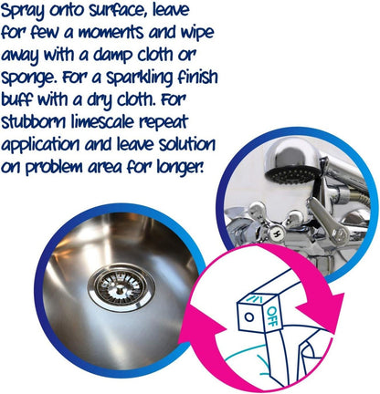 Tough Limescale Remover Spray 500ml - Ecozone - Eco Natural Products