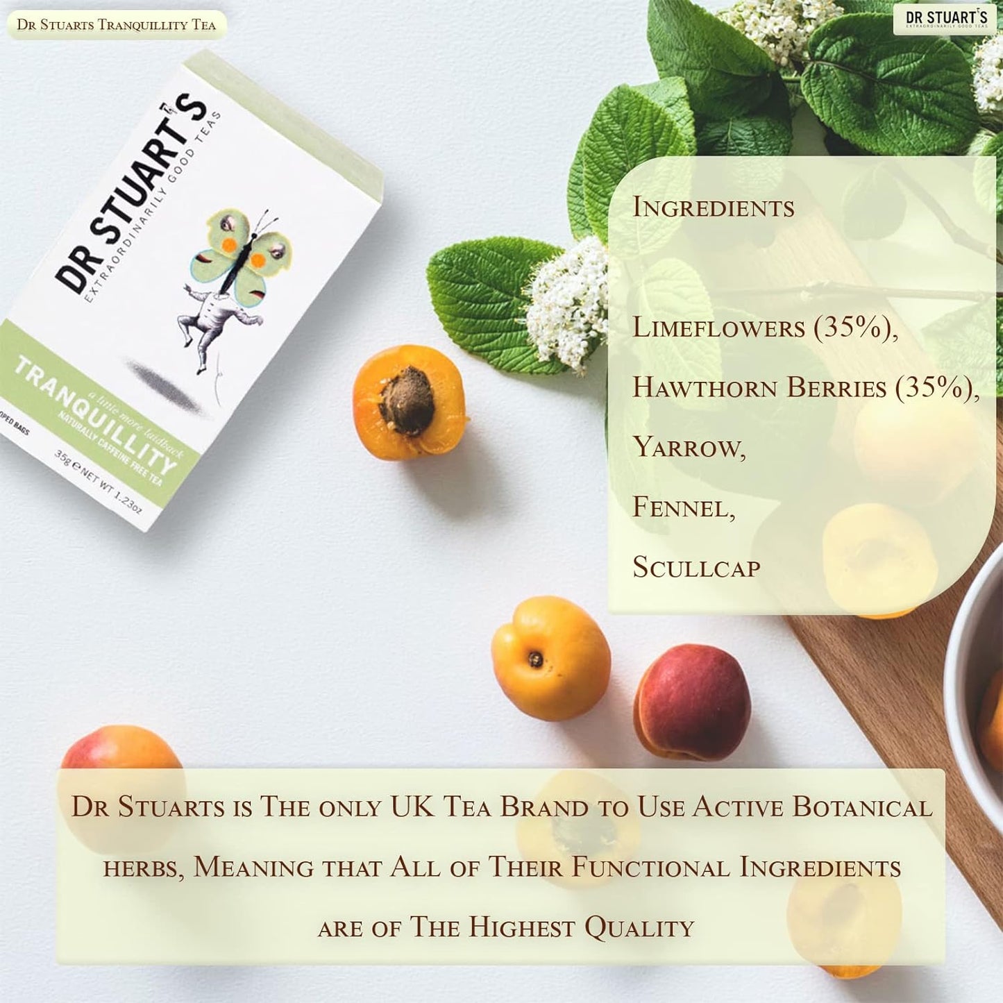 Tranquility Tea 15 Sachets - Dr Stuart's - Herbal tea - Eco Natural Products