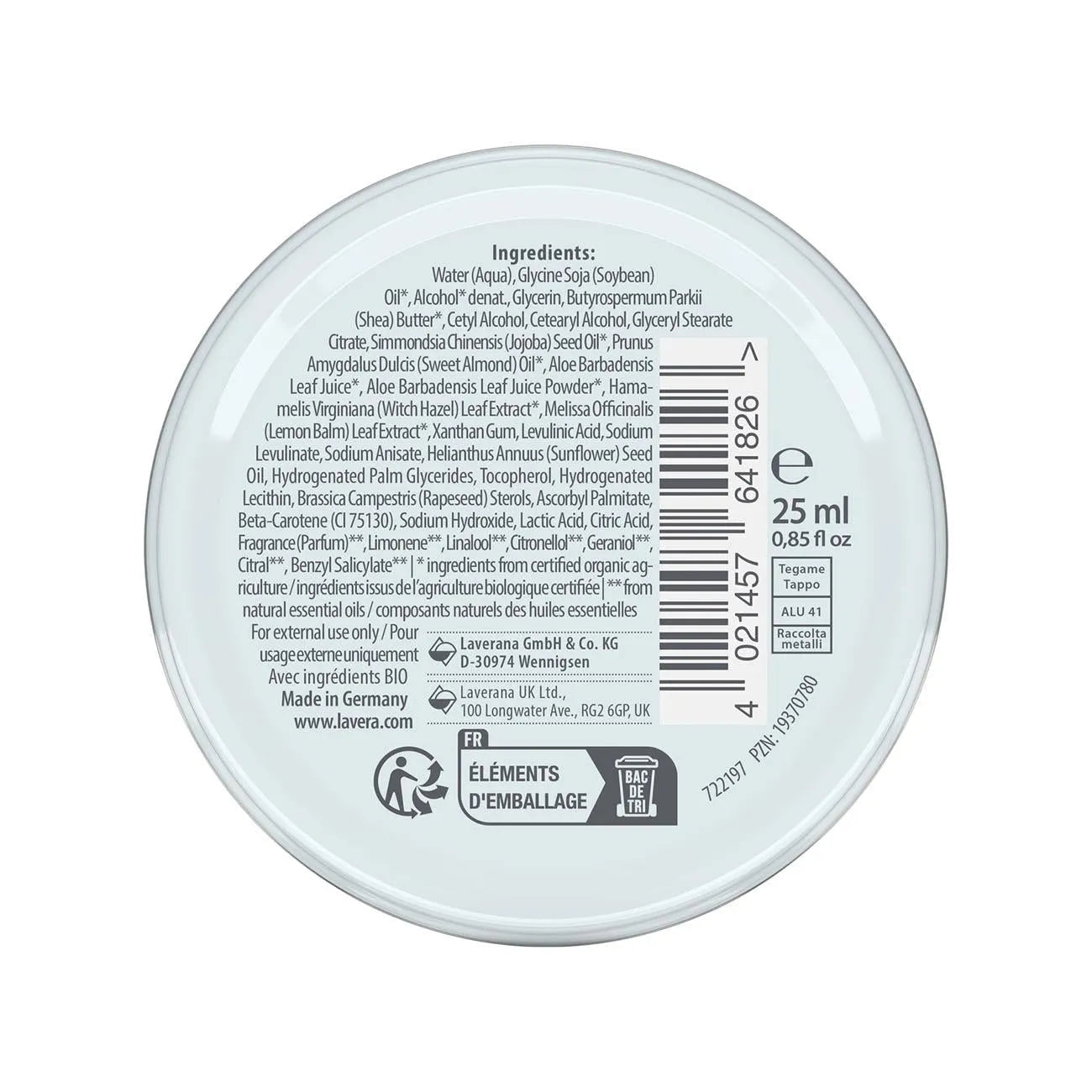 Travel Size Basis Sensitive All - Round Cream 25ml - Lavera - Lotions & Moisturizers - Lavera