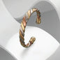 Tri-Colour Torque Copper Bangle with Magnets on white background - Power Health
