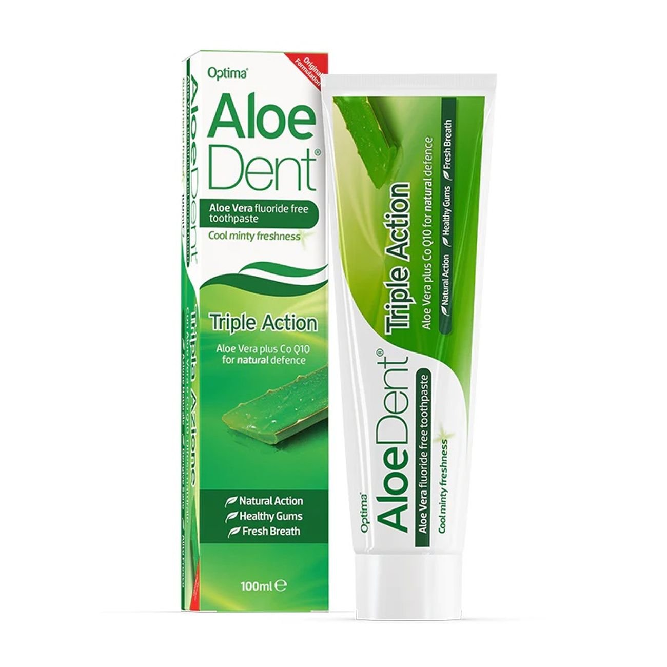 Triple Action Toothpaste Aloe Vera & Tea Tree 100ml [BLACK FRIDAY] - Eco Natural Products - Aloe Dent - Toothpaste