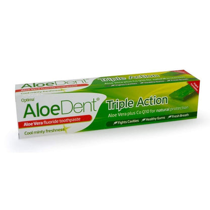 Triple Action Toothpaste With Fluoride 100ml - Aloe Dent - Toothpaste - Eco Natural Products