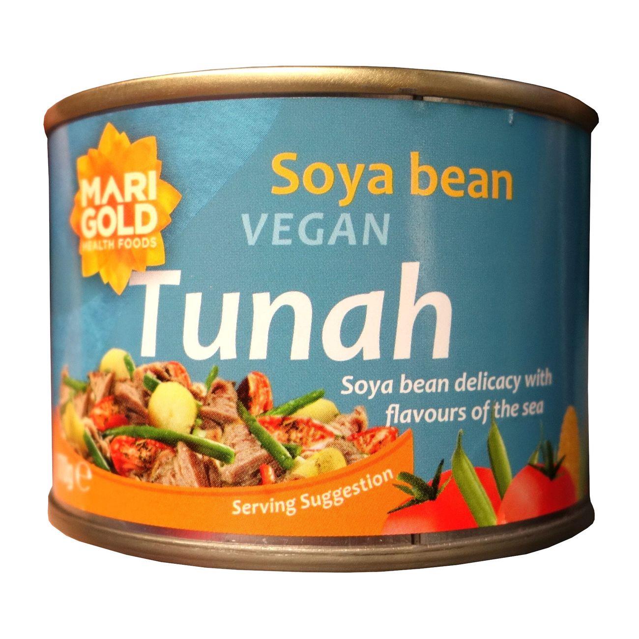 Tunah Cans 170g BBE 09.12.24 - Marigold - Meat Alternative - Eco Natural Products