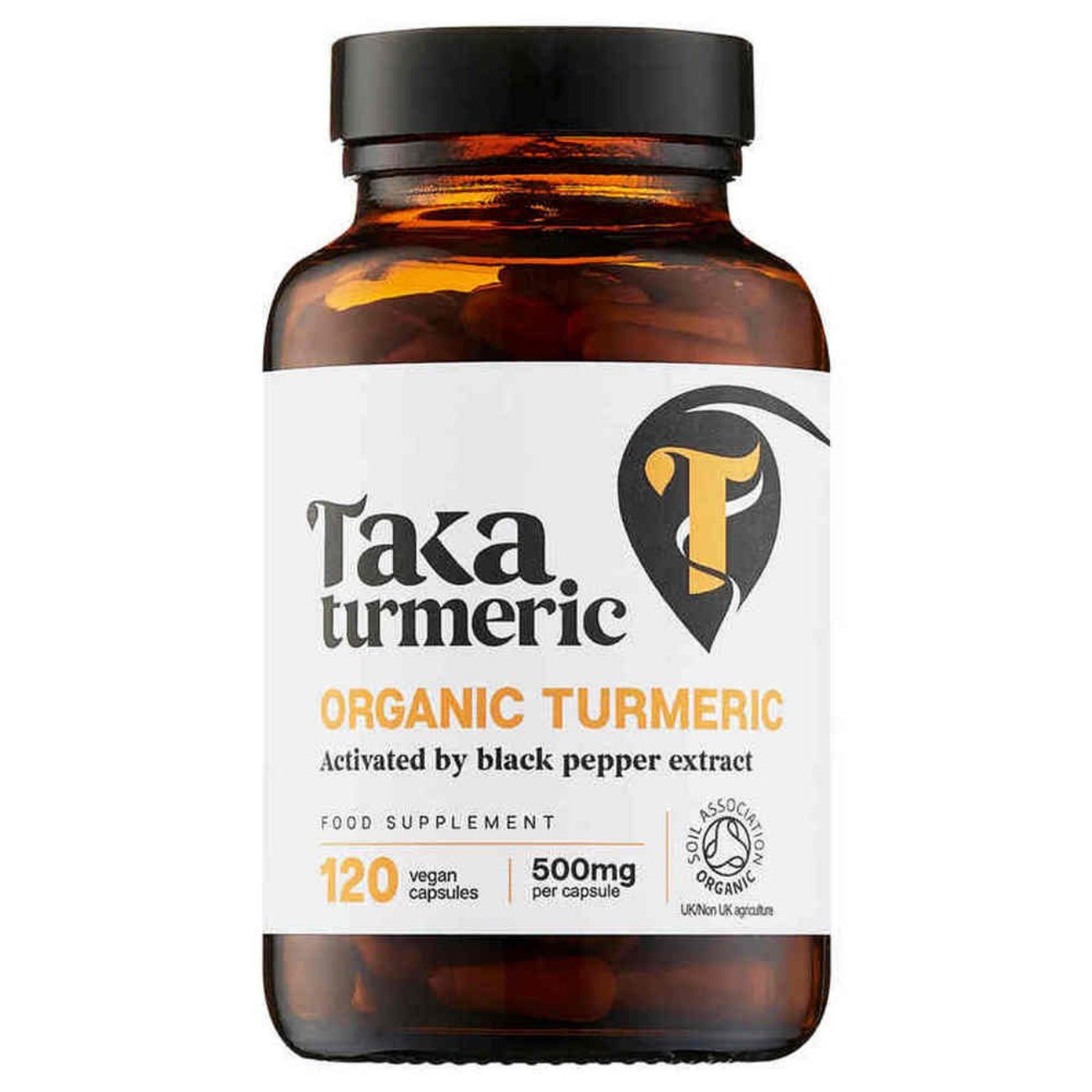 Turmeric & Black Pepper Extract 120 Capsules [BLACK FRIDAY] - Eco Natural Products - Taka Turmeric - Food Supplement