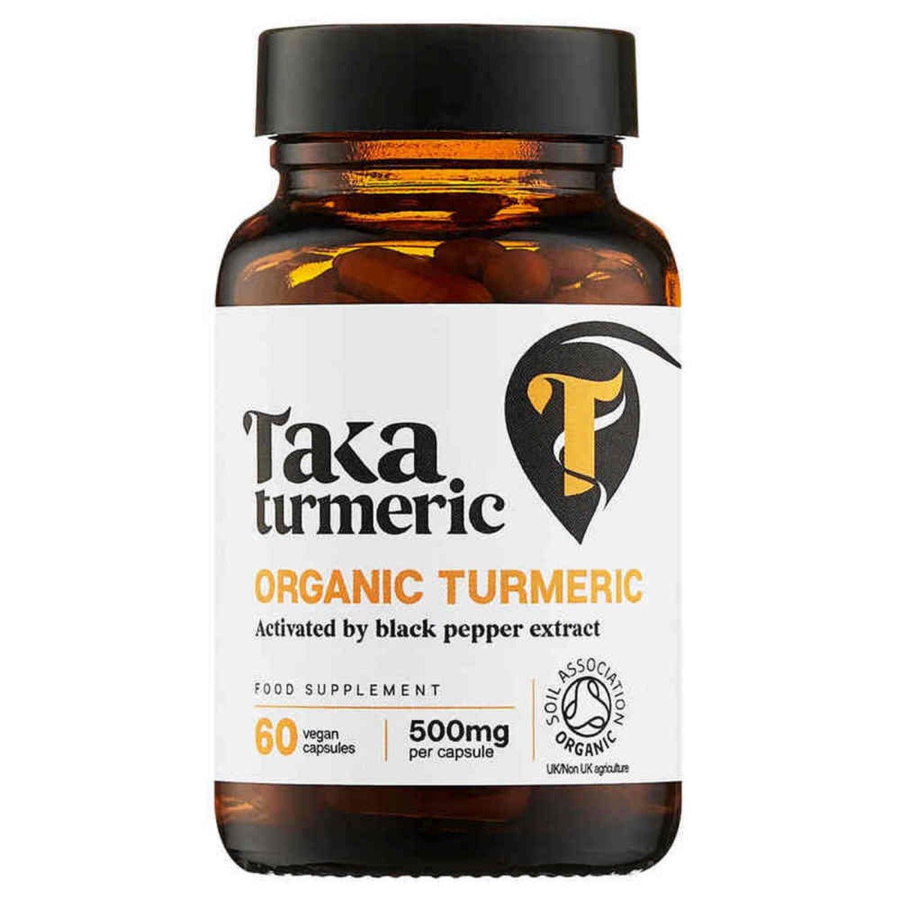 Turmeric & Black Pepper Extract 60 Capsules [BLACK FRIDAY] - Eco Natural Products - Taka Turmeric - Food Supplement