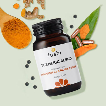 Turmeric C3 & Bioperine Extract 500mg High Strength 60capsules - Fushi Wellbeing - Botanical & Food Supplements - Eco Natural Products