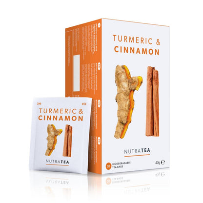 Turmeric & Cinnamon Herbal Tea 20 Bags - NutraTea - Herbal tea - Eco Natural Products