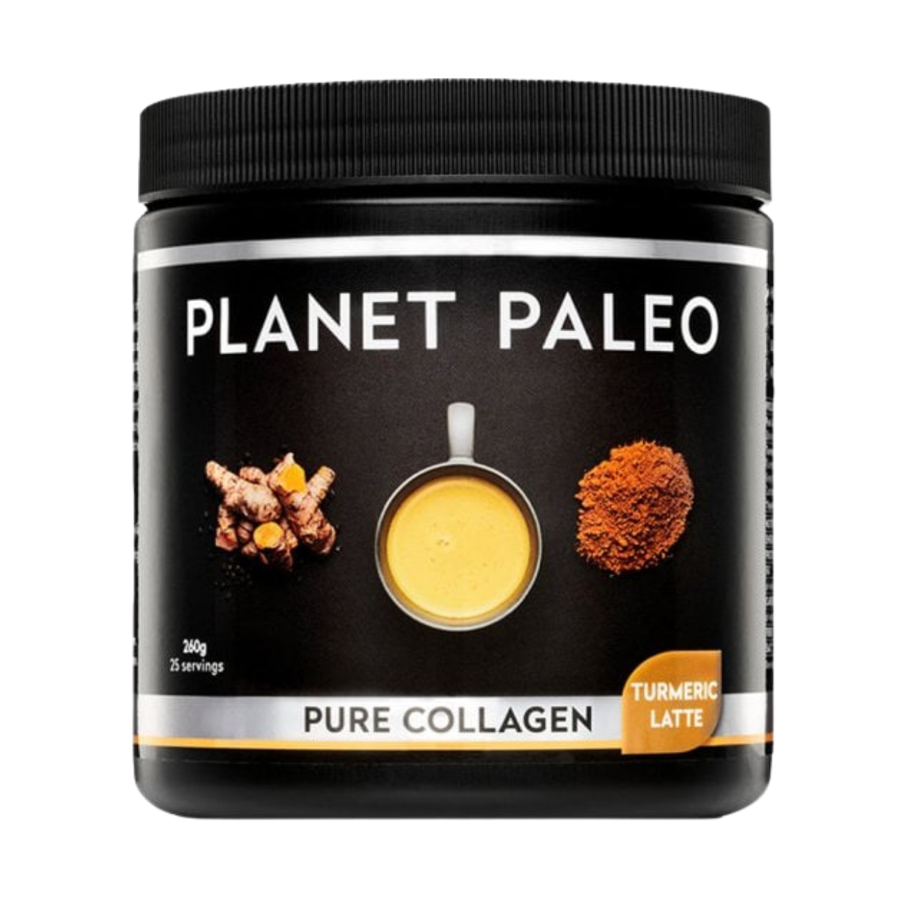 Planet Paleo Pure Collagen Turmeric Latte Old Packaging