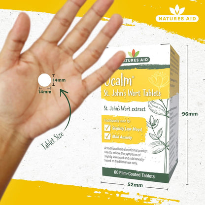 Ucalm St John's Wort 300mg 60 Tablets - Natures Aid - Vitamins & Supplements - Eco Natural Products