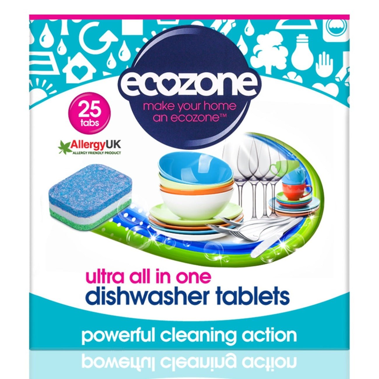 Ultra Dishwasher 25 Tablets - Ecozone - Eco Natural Products