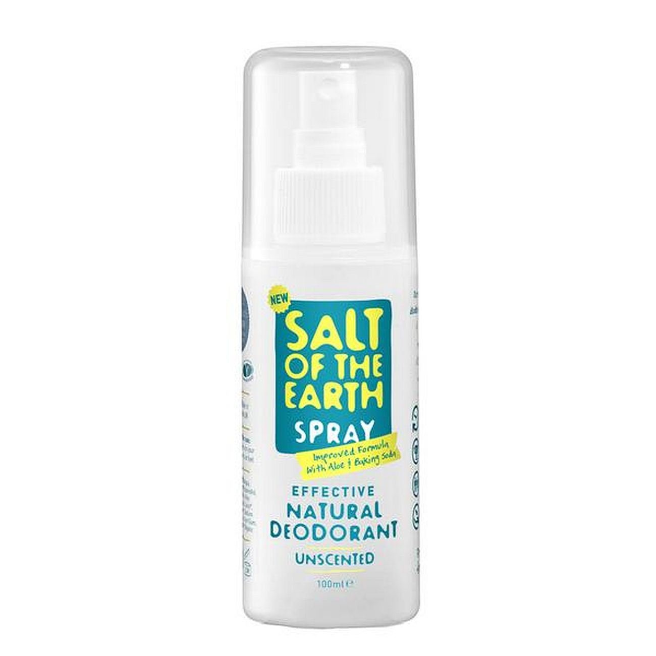 Unisex Deodorant Spray Unscented 100ml [BLACK FRIDAY] - Eco Natural Products - Salt Of the Earth - Deodorant