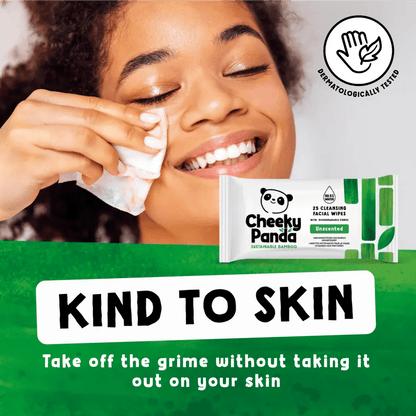 Unscented Bamboo Facial Cleansing Wipes 25's - Cheeky Panda - Makeup Removers - Cheeky Panda