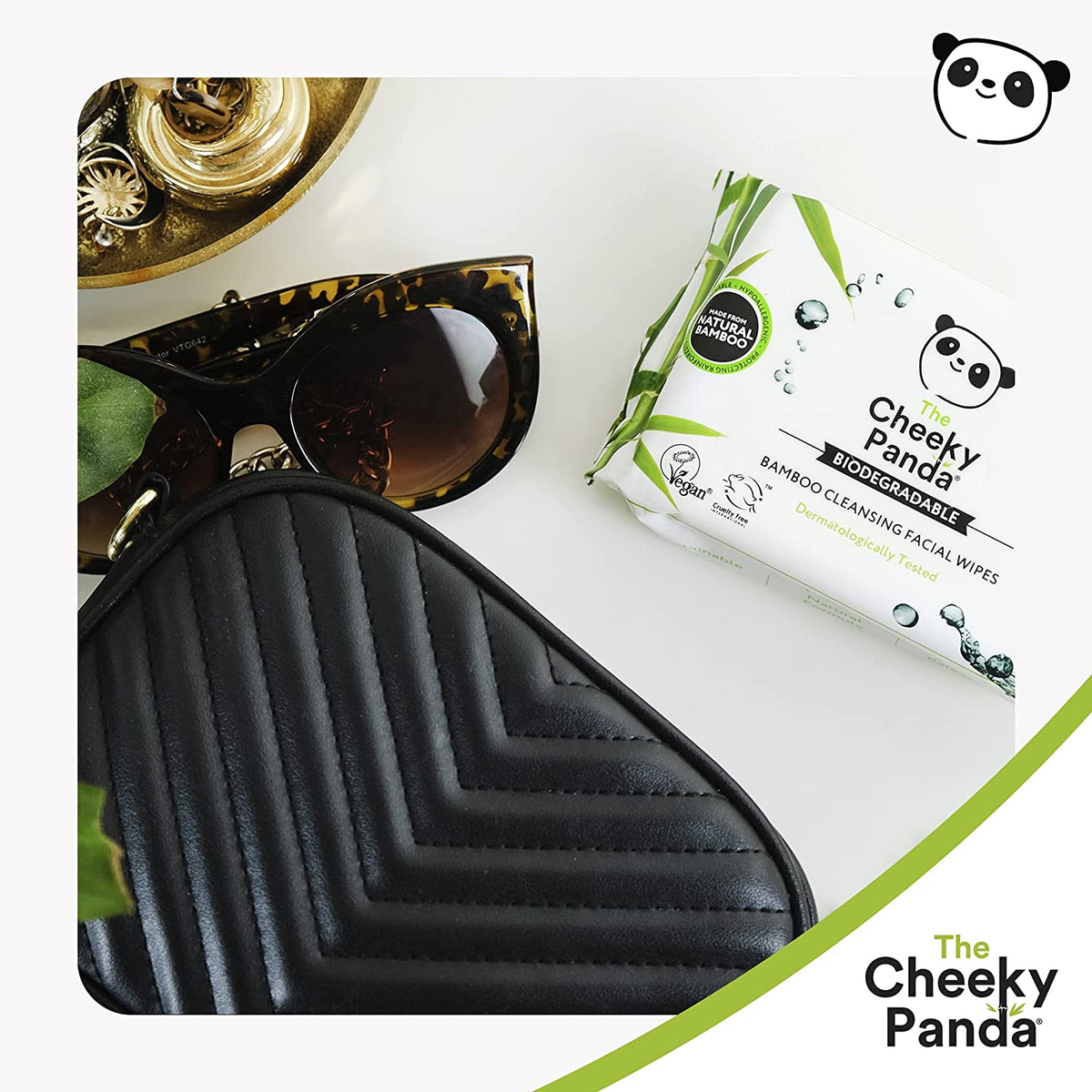 Unscented Bamboo Facial Cleansing Wipes 25wipes - Cheeky Panda - Makeup Removers - Eco Natural Products