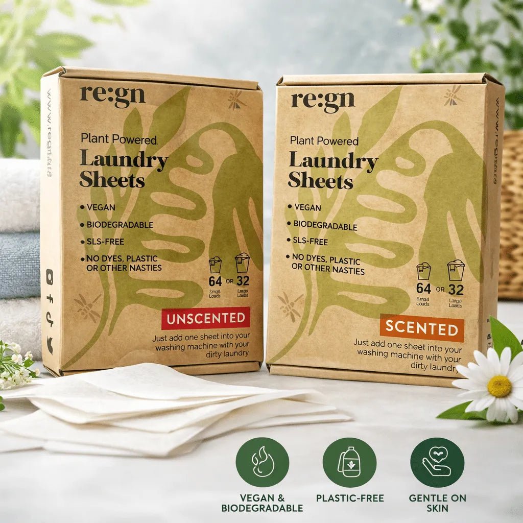 Unscented Laundry Sheets Pack of 64 - Re:gn - Laundry Detergent - Re:gn
