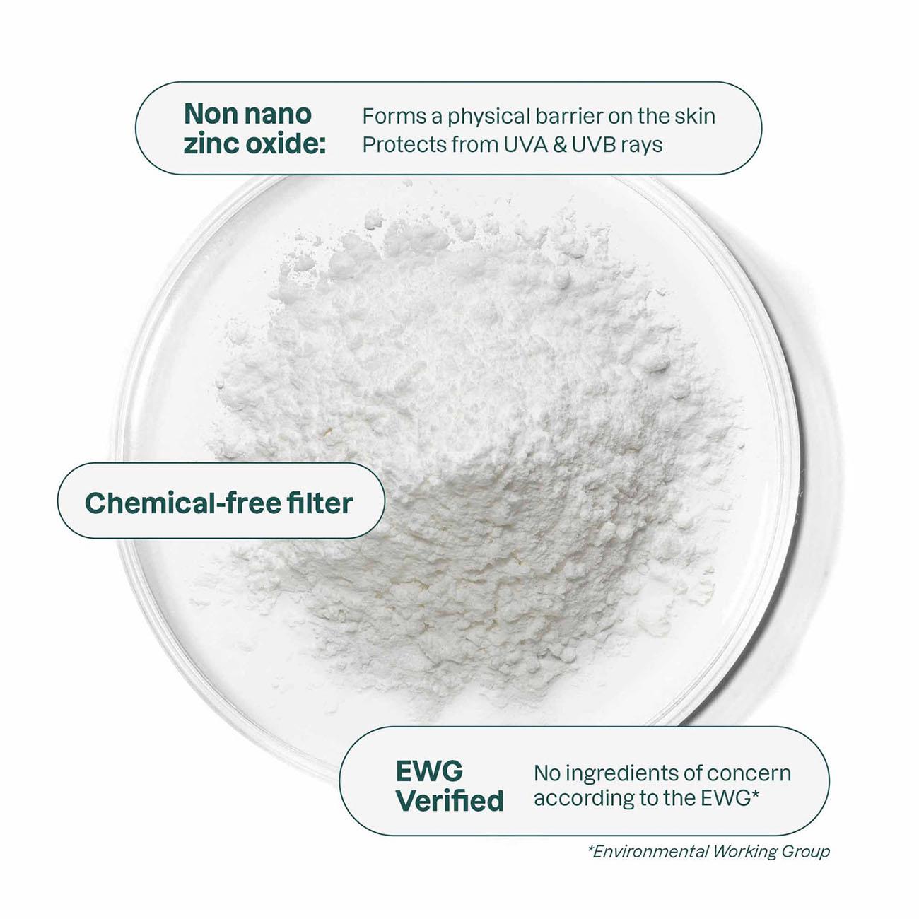 Attitude Sunly Unscented SPF 30 Sunscreen Stick in biodegradable packaging showing the product is Chemical-free filter, EWG Verified, and Non nano Zinc Oxide