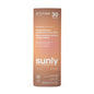 Attitude Sunly Unscented Tinted Mineral Sunscreen Face Stick SPF 30 in biodegradable packaging 