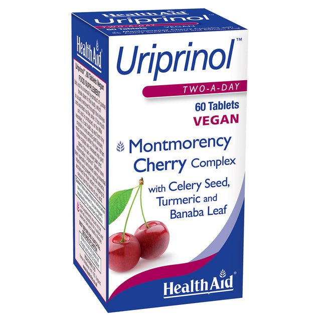 Uriprinol Montmorency Cherry Complex 60's - HealthAid - Vitamins & Supplements - Eco Natural Products