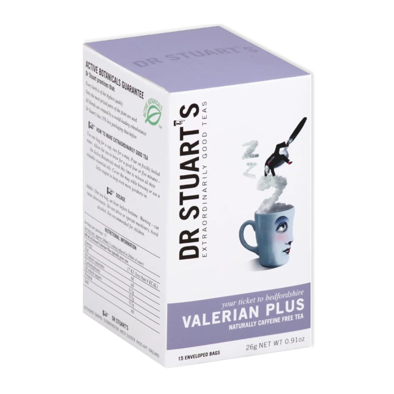 Valerian Plus Tea 15 Sachets - Dr Stuart's - Herbal tea - Eco Natural Products