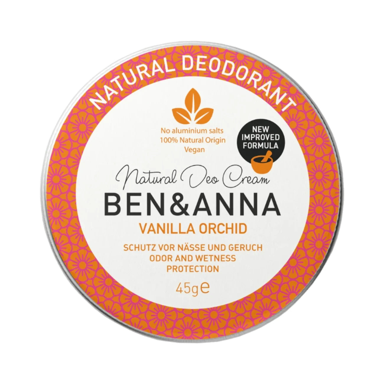 Vanilla Orchid Cream Deodorant Tin 45g - Ben & Anna - Deodorant - Eco Natural Products