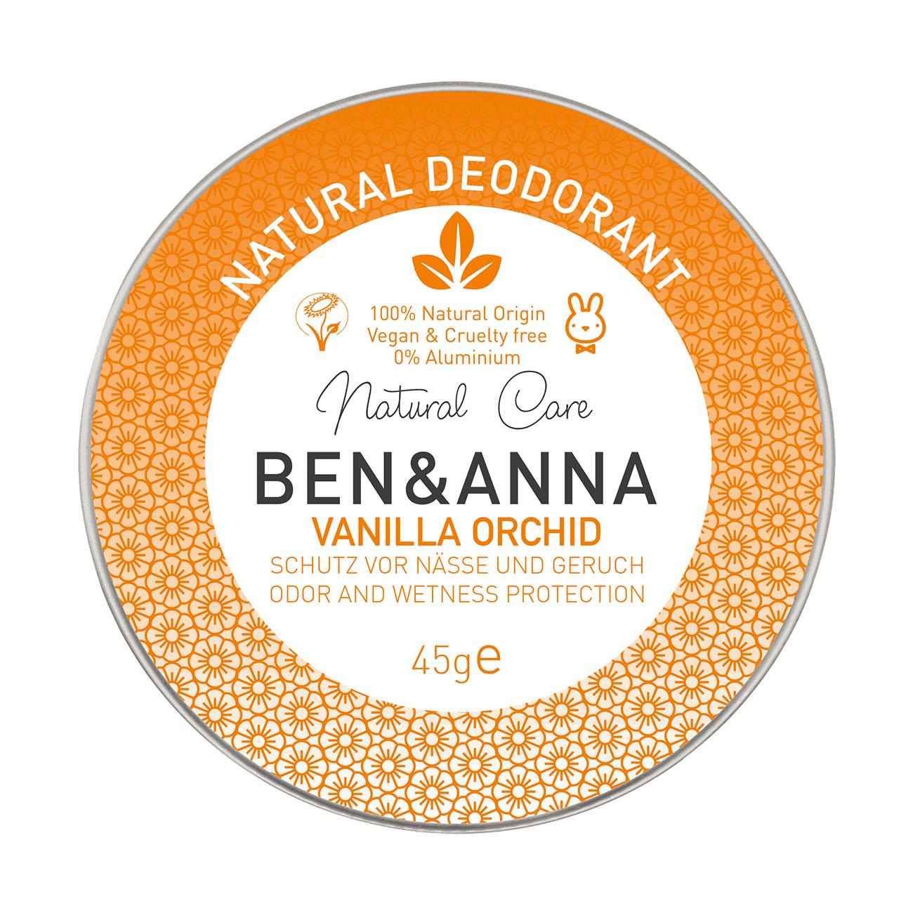 Vanilla Orchid Cream Deodorant Tin 45g - Ben & Anna - Deodorant - Eco Natural Products