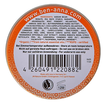Vanilla Orchid Cream Deodorant Tin 45g - Ben & Anna - Deodorant - Eco Natural Products