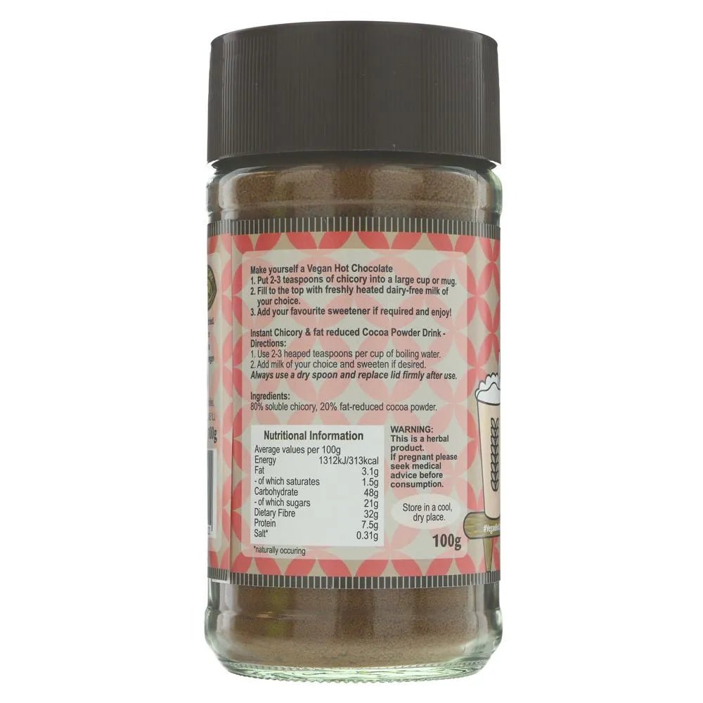 Vegan Chicory Cocoa 125g - Prewetts - Hot Chocolates - Prewetts
