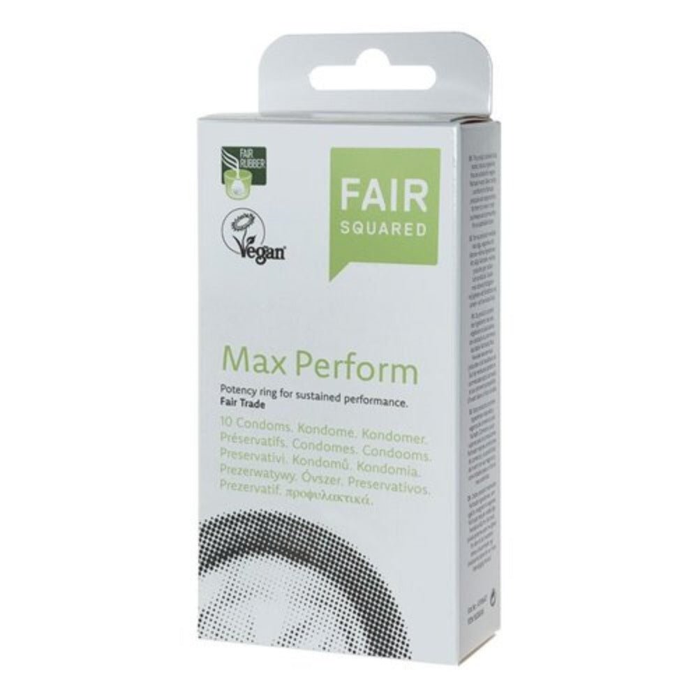 Vegan Condoms Max Perform 8 pieces - Fair Squared - Vegan Condoms - Eco Natural Products