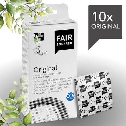 Vegan Condoms Original 10 pack - Fair Squared - Condoms - Eco Natural Products