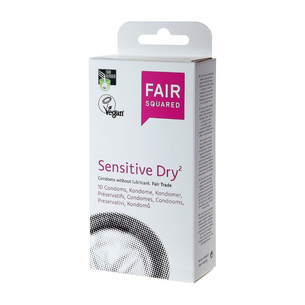 Vegan Condoms Sensitive Dry 10 pack - Fair Squared - Condoms - Eco Natural Products
